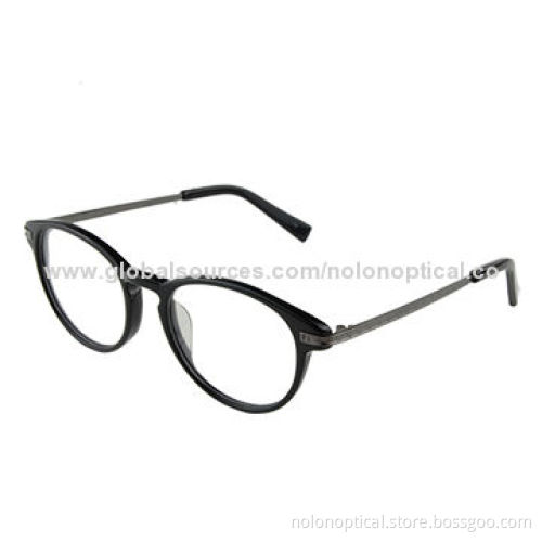 Anglo Optical BLK Round Eyeglasses Frame, Customized Logo